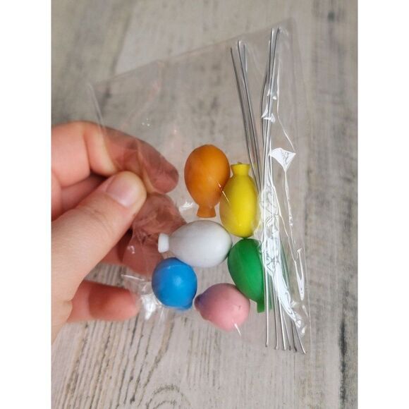 Rainbow colorful balloon accessory Village sets Xmas - Picture 2 of 5